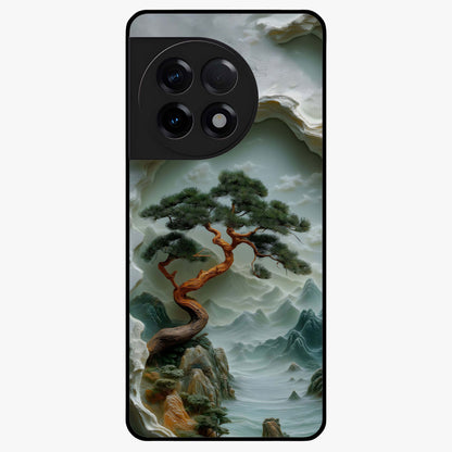 Eternal Nature Spirit Glass Case for 1+11R serene front view featuring earthy nature inspired artwork