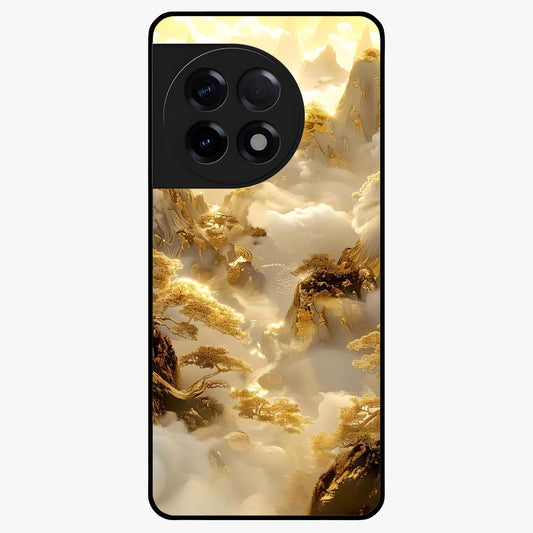 Gates of Illumination Glass Case for 1+11R dramatic front view featuring glowing gateway inspired artwork