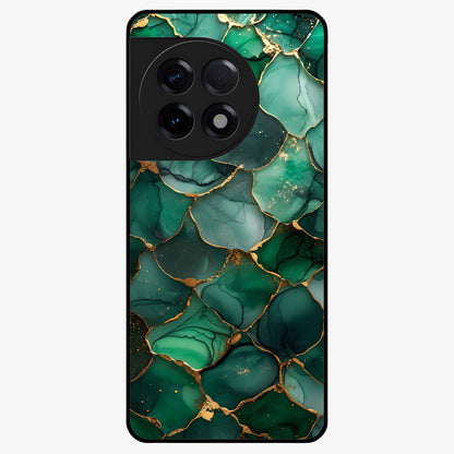 Geometric Polyester Pattern Glass Case for 1+11R modern front view featuring abstract geometric pattern artwork