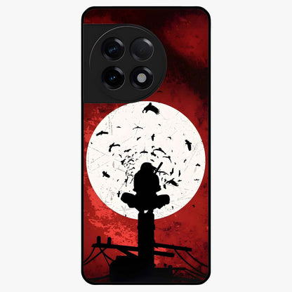 Itachi Limited Edition Naruto Anime Case Glass Case for 1+11R bold front view featuring intense anime character artwork