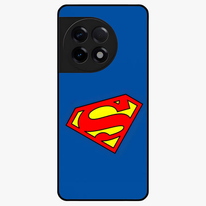 Legendary Hero Emblem Glass Case for 1+11R bold front view featuring powerful emblem inspired artwork
