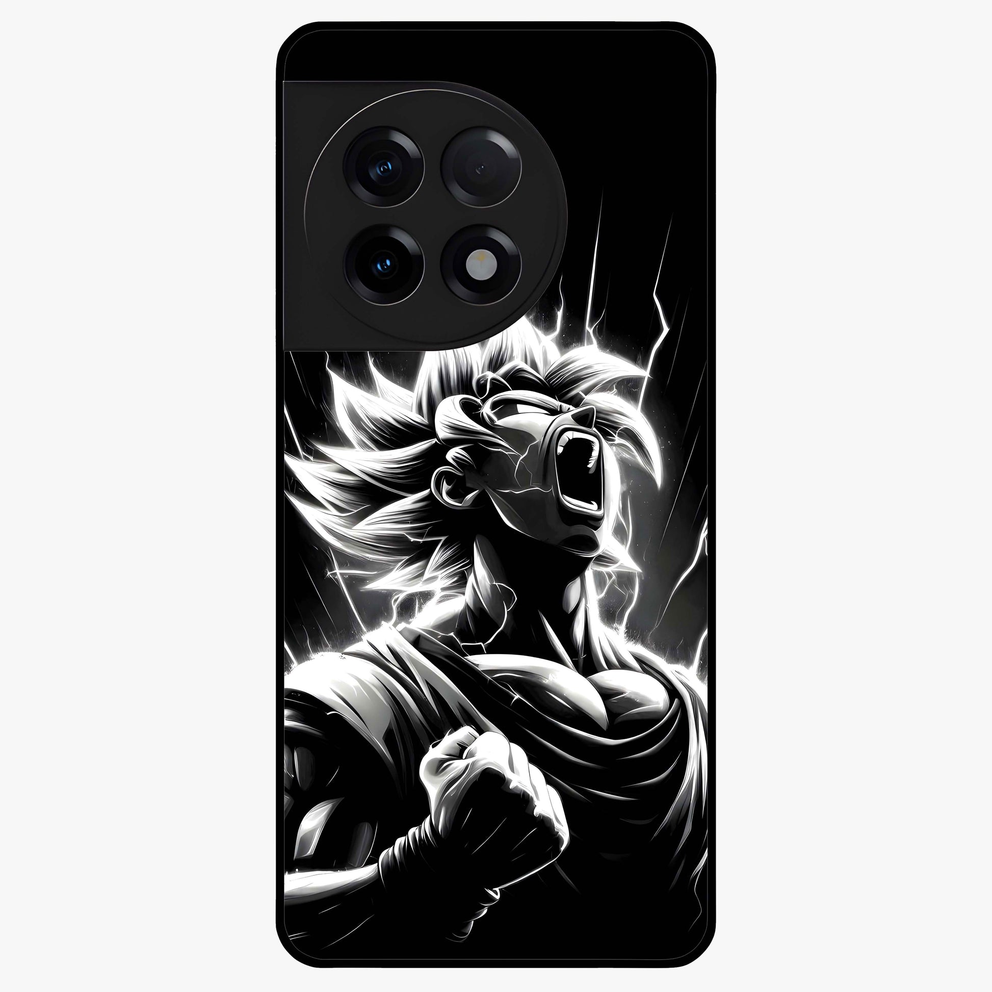 Limitless Power Unleashed Glass Case for 1+11R intense front view featuring bold high energy artwork