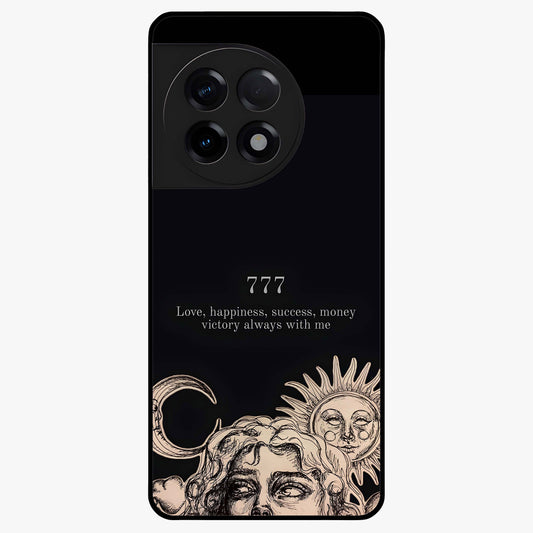 Mystic Victory Aura Glass Case for 1+11R bold front view featuring powerful aura inspired artwork
