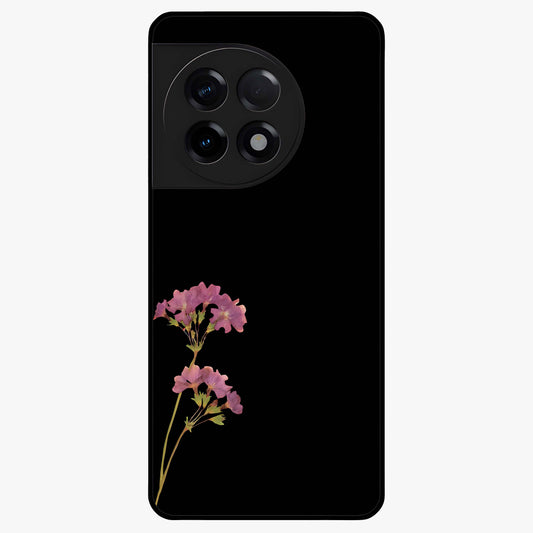 Riching Lavender Flower Glass Case for 1+11R soft front view featuring elegant lavender floral artwork