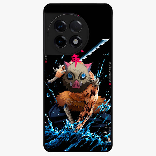 Savage Blade Warrior Glass Case for 1+11R intense front view featuring fierce warrior inspired artwork