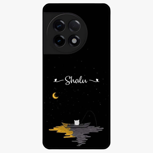 Silent Night Row Glass Case for 1+11R dramatic front view featuring night themed artistic artwork