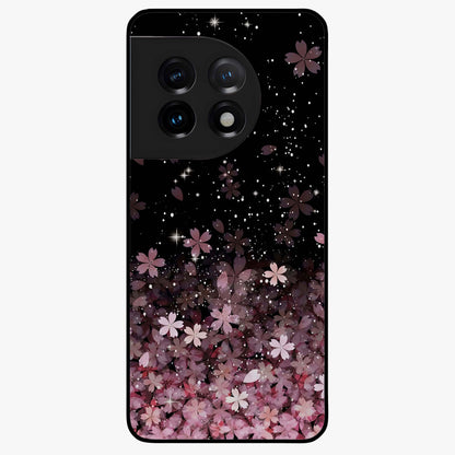 Small Starry Flowers Glass Case for 1+11R charming front view featuring tiny floral artwork with star accents