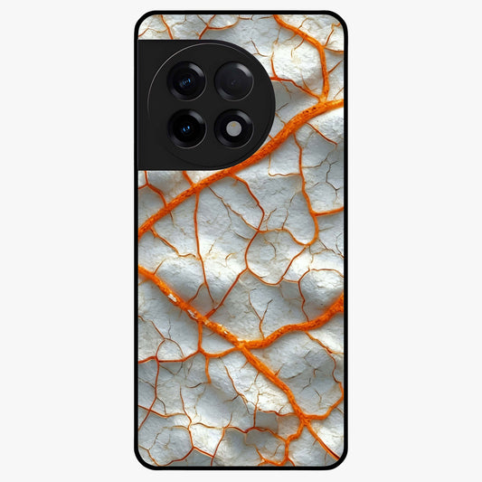 Snarl Zone Buzz Glass Case for 1+11R edgy front view featuring bold aggressive themed artwork