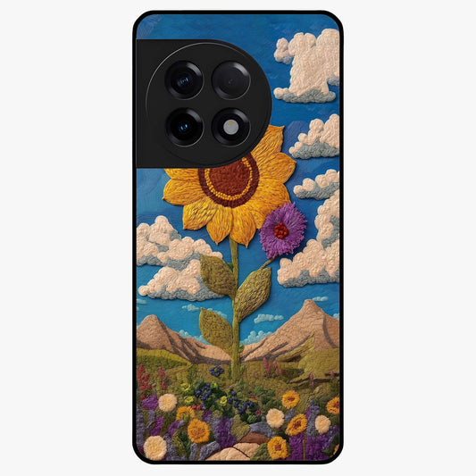 Sun Kissed Valley Glass Case for 1+11R scenic front view featuring glowing valley landscape artwork