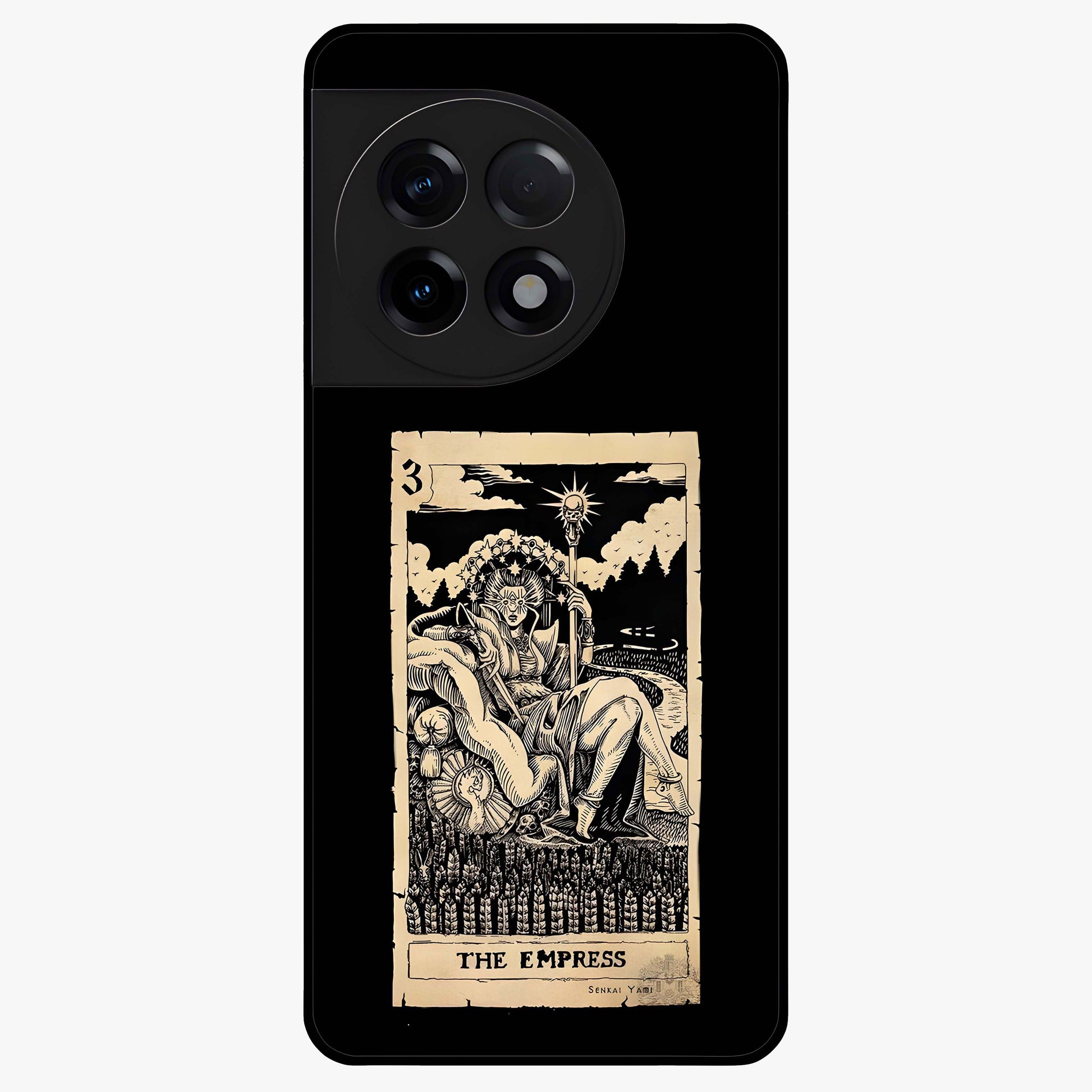 The Empress Glass Case for 1+11R regal front view featuring royal inspired artistic artwork