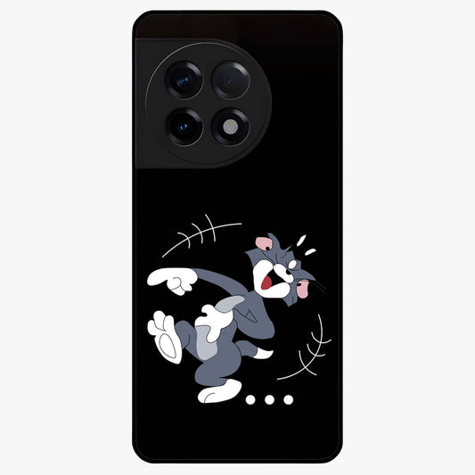 Tom in Trouble Glass Case for 1+11R playful front view featuring animated character artwork in humorous theme