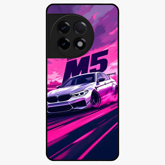 Velocity Drift Pulse Glass Case for 1+11R dynamic front view featuring racing inspired motion artwork