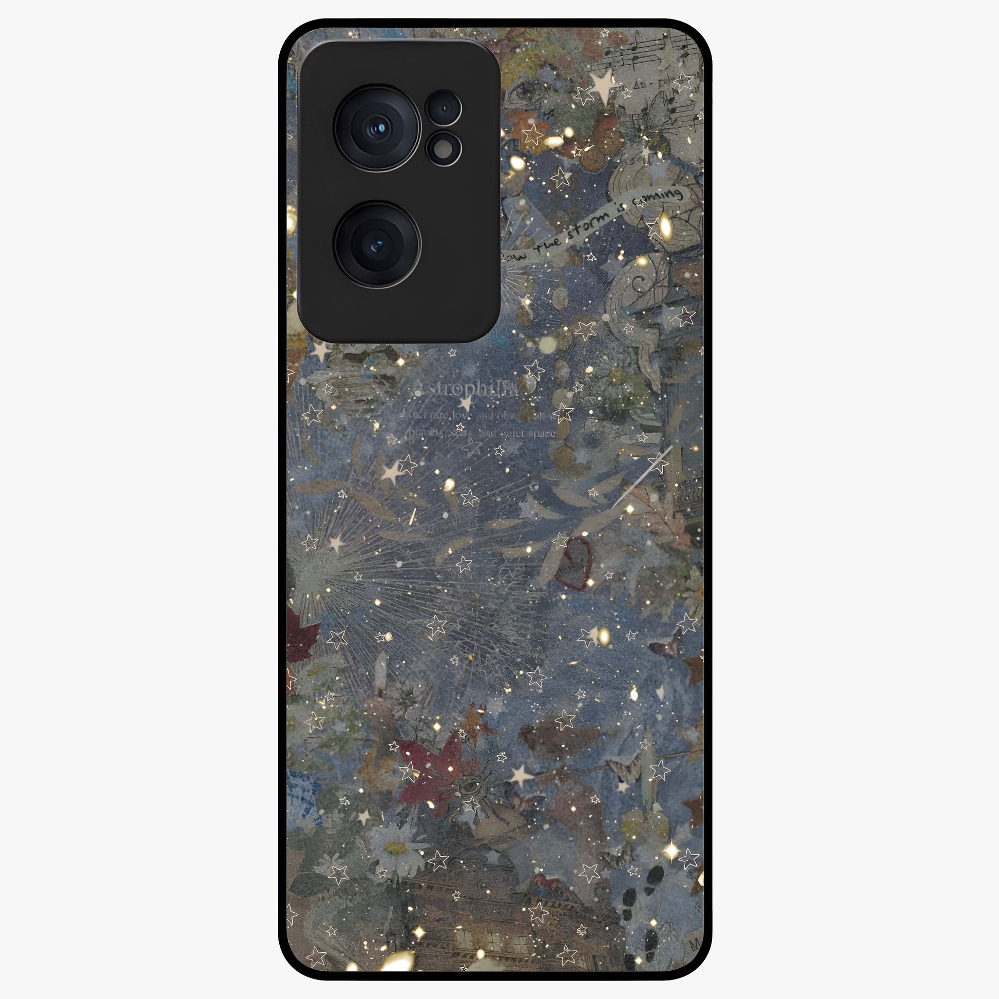 Aesthetic Astrolophia Glass Case for 1+Nord CE 2  front view featuring celestial astrology inspired artwork