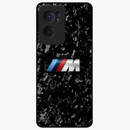 Carbon Speed Mark Glass Case for 1+Nord CE 2  bold front view featuring carbon fiber texture and racing inspired design
