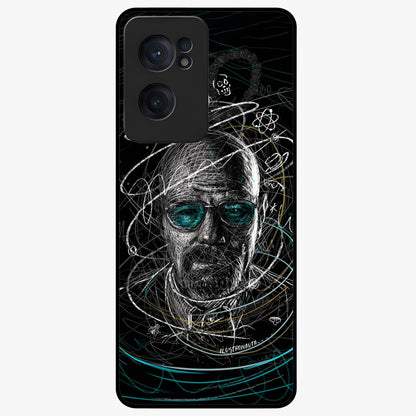 Chaotic Mind Genius Glass Case for 1+Nord CE 2  bold front view featuring expressive abstract typography artwork