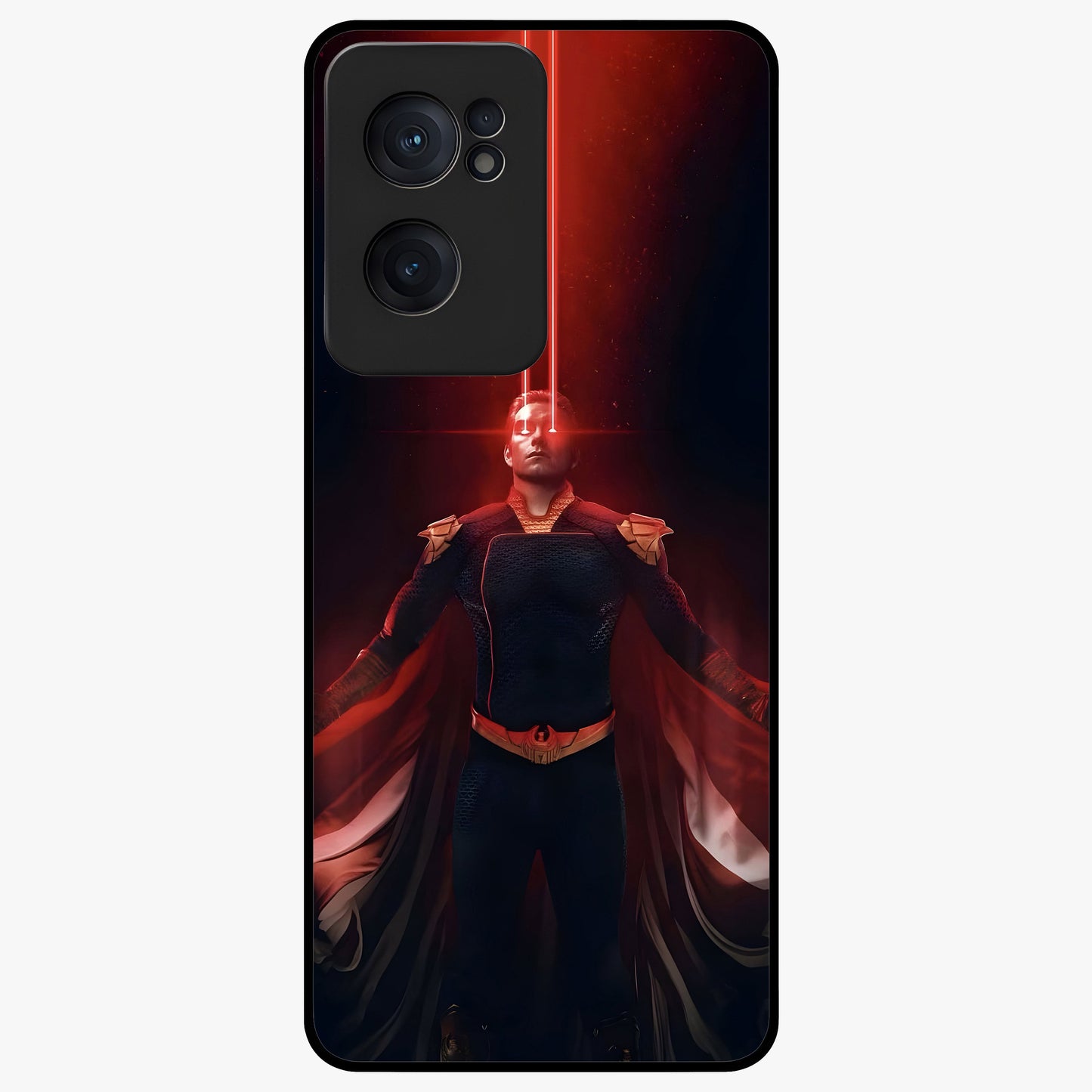 Crimson Vision Ascension Glass Case for 1+Nord CE 2  bold front view featuring visionary crimson themed artwork