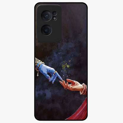 Divine Touch Eternal Glass Case for 1+Nord CE 2  graceful front view featuring timeless spiritual artwork