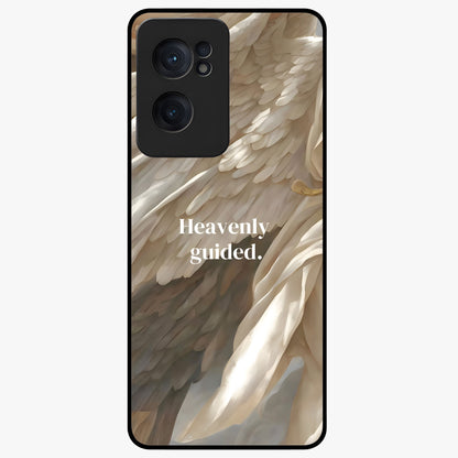 Divine Winged Grace Glass Case for 1+Nord CE 2  graceful front view featuring timeless spiritual artwork