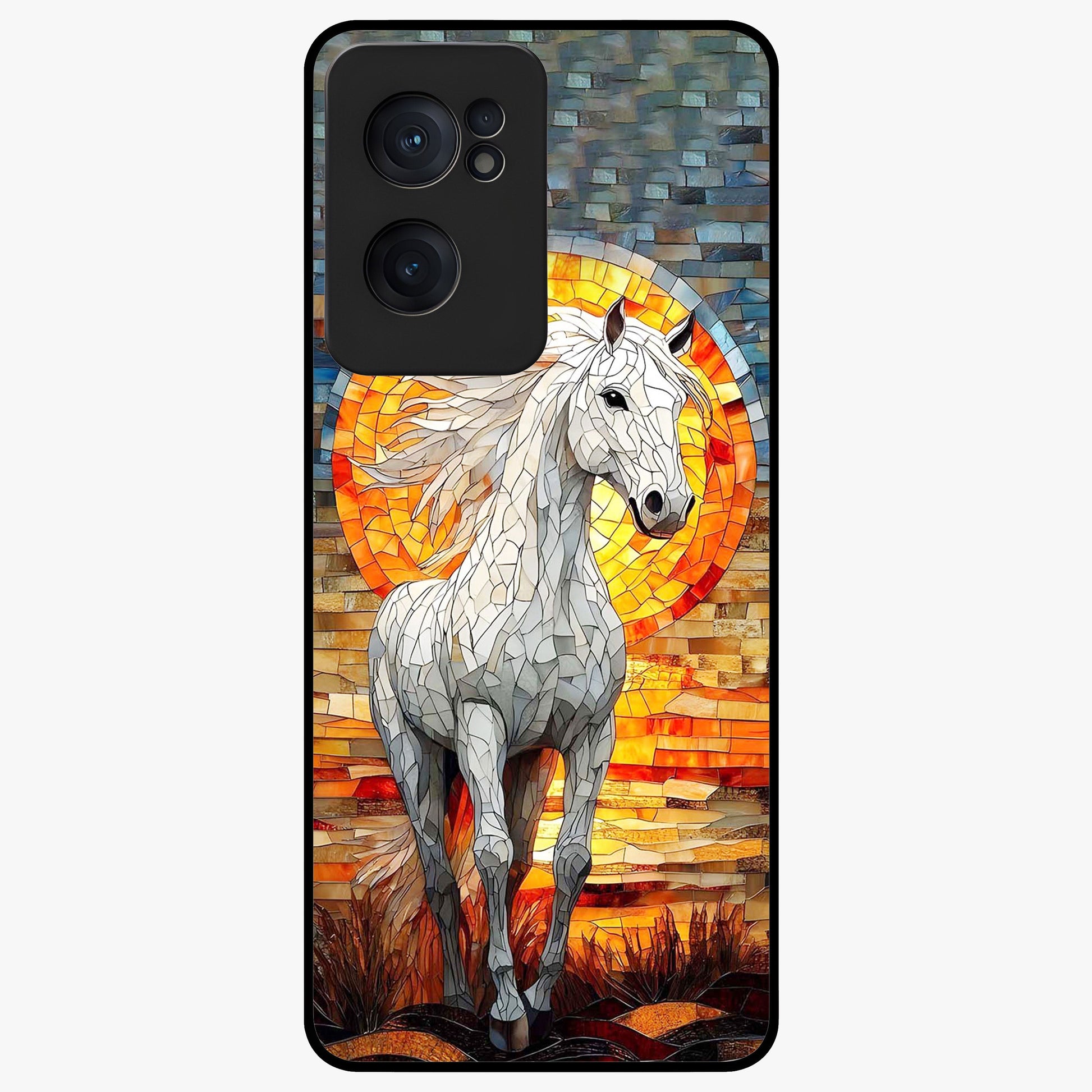 Elected Horse Glass Case for 1+Nord CE 2  bold front view featuring powerful horse illustration artwork
