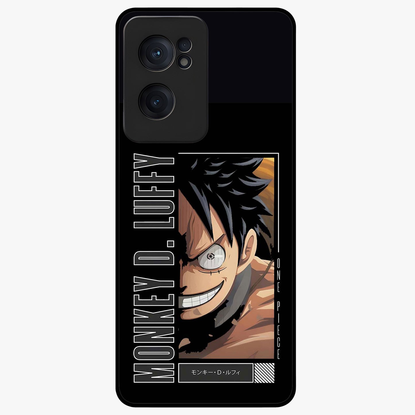 Fearless Pirate Smile Glass Case for 1+Nord CE 2  edgy front view featuring pirate inspired artwork with bold expression
