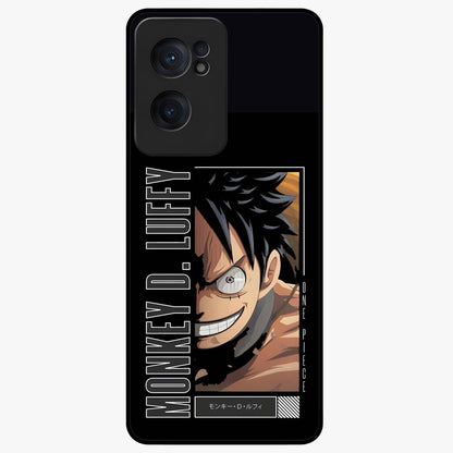 Fearless Pirate Smile Glass Case for 1+Nord CE 2  edgy front view featuring pirate inspired artwork with bold expression