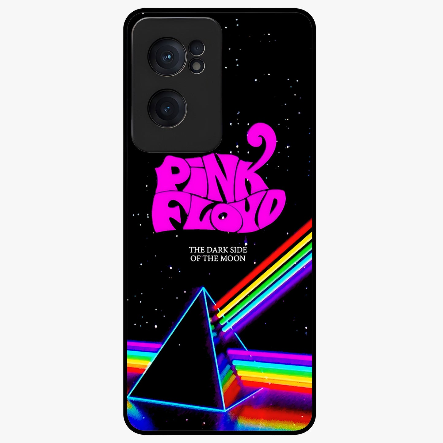 Galactic Light Frequency Glass Case for 1+Nord CE 2  futuristic front view featuring abstract light wave artwork