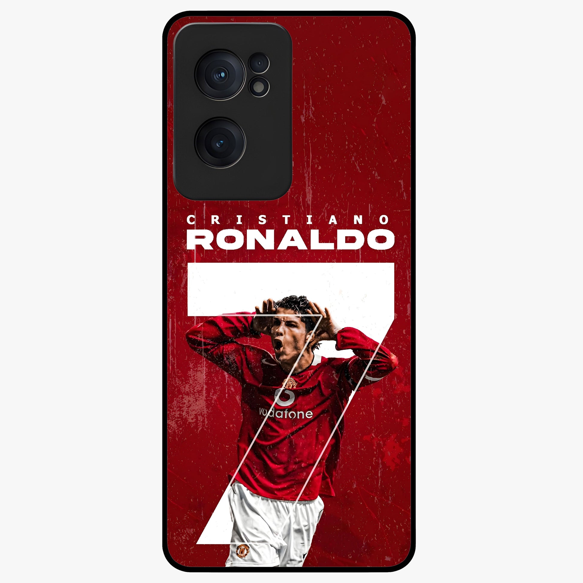 Goal Celebration Legacy Glass Case for 1+Nord CE 2  energetic front view featuring sports inspired celebration artwork