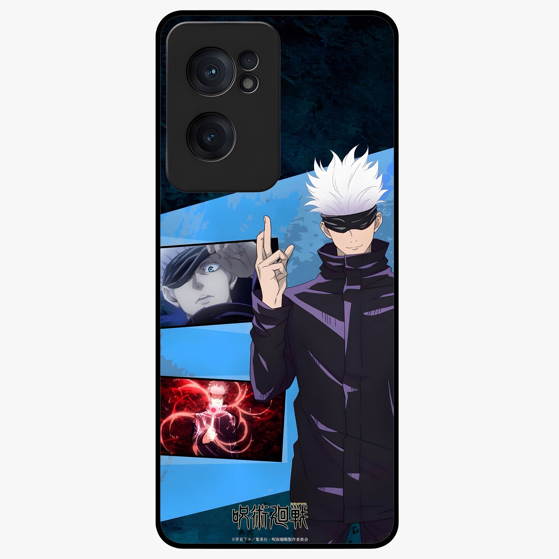 Infinite Curse Sorcerer Glass Case for 1+Nord CE 2  showing full back design in clean flat view with dark sorcerer artwork and glossy glass finish.