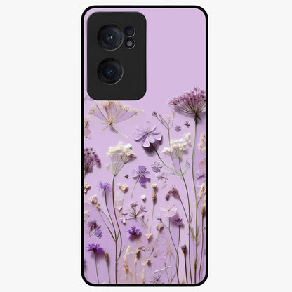 Lavender Blossom Dream Glass Case for 1+Nord CE 2  soft front view featuring delicate lavender floral artwork