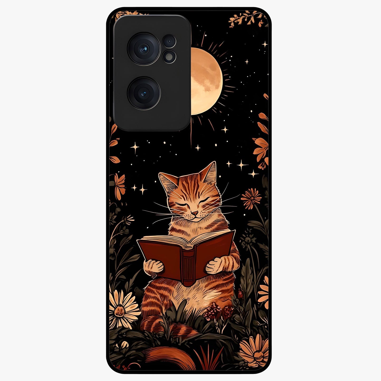 Magical Cat Chronicle Glass Case for 1+Nord CE 2  stylish front view featuring bold modern artistic artwork