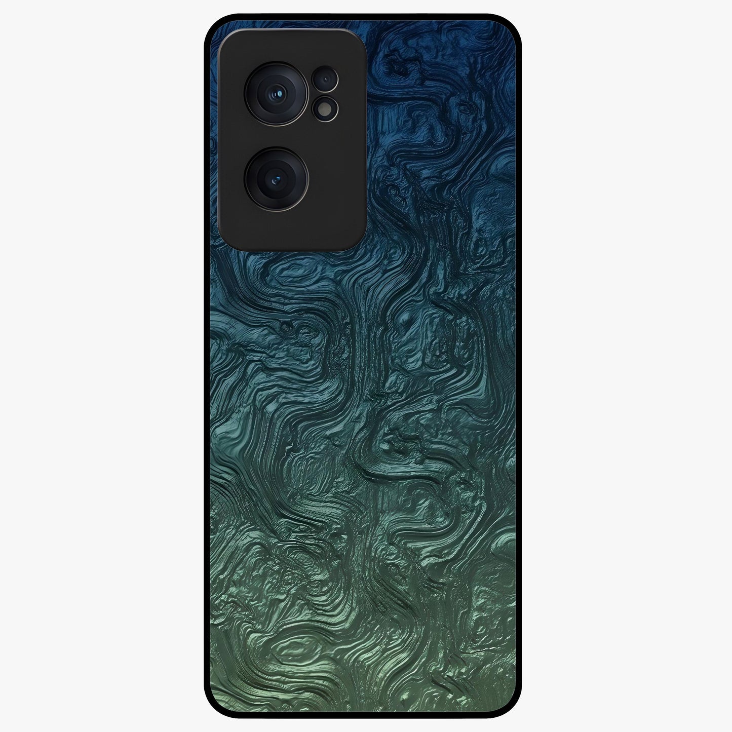 Marble Dream Blur Glass Case for 1+Nord CE 2  elegant front view featuring soft marble texture with dreamy blur effect