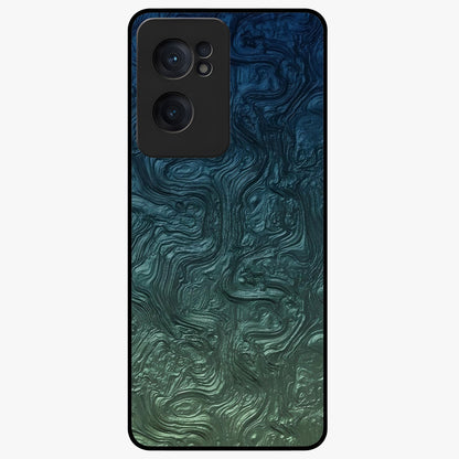 Marble Dream Blur Glass Case for 1+Nord CE 2  elegant front view featuring soft marble texture with dreamy blur effect