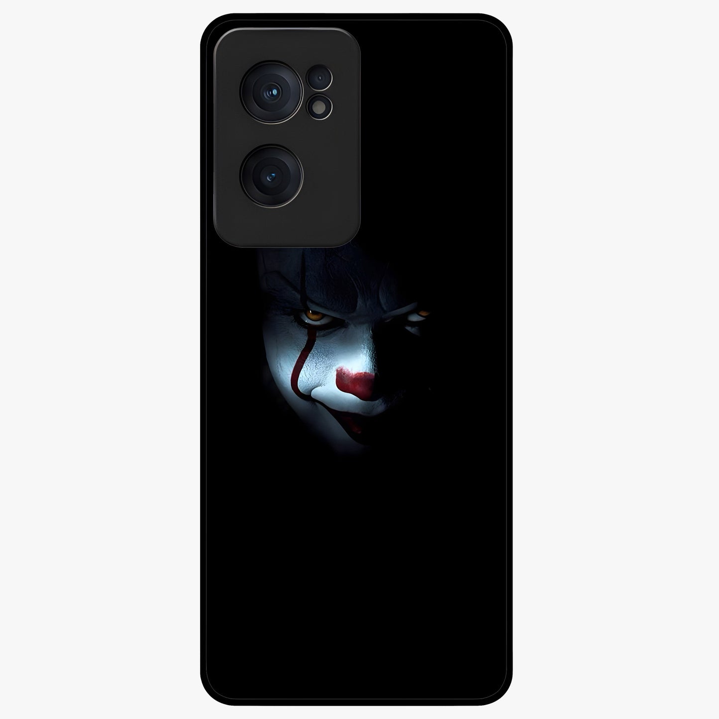 Midnight Madness Smile Glass Case for 1+Nord CE 2  edgy front view featuring bold smile artwork in dark aesthetic tones