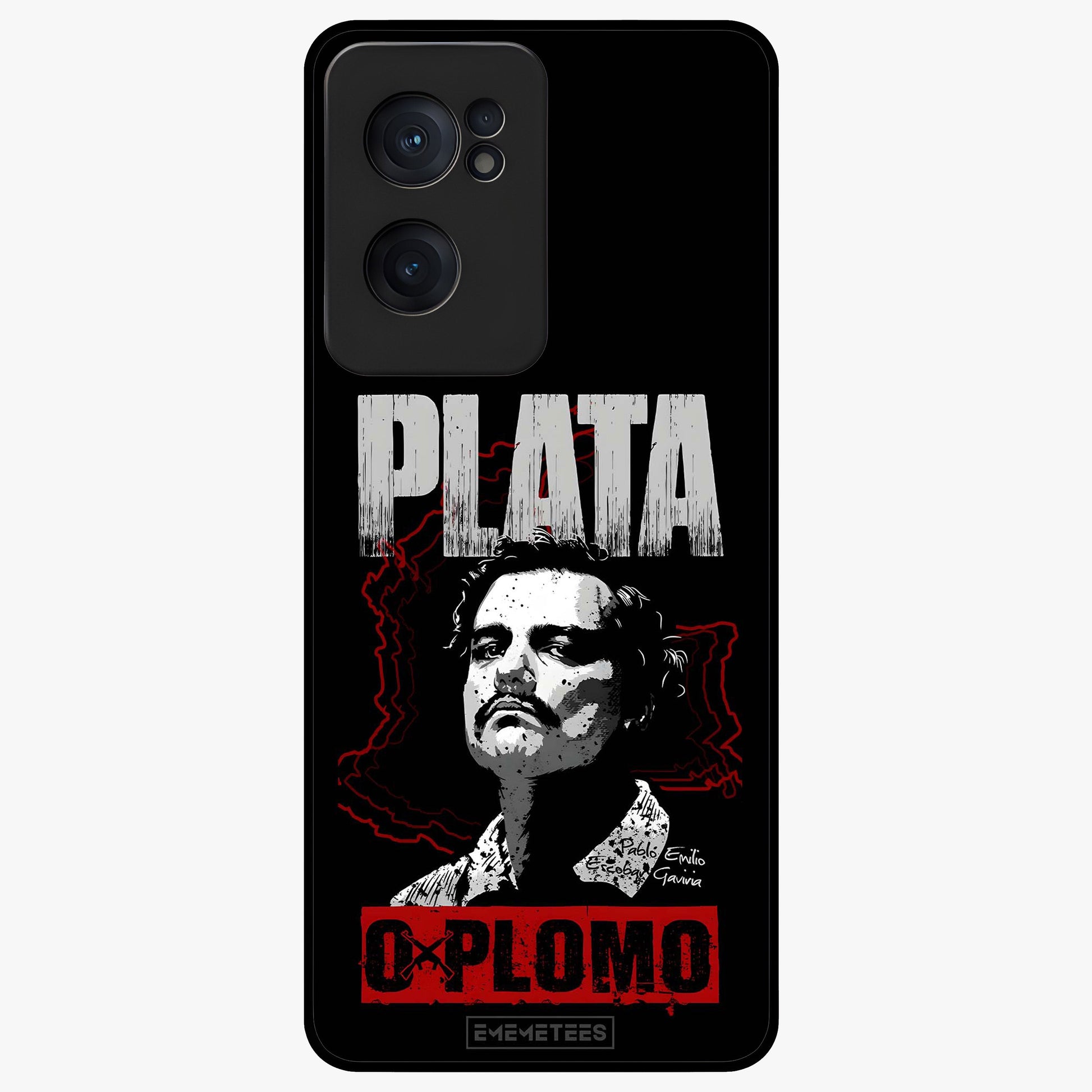 Notorious Crime Empire Glass Case for 1+Nord Ce 2  bold front view featuring edgy crime inspired artwork