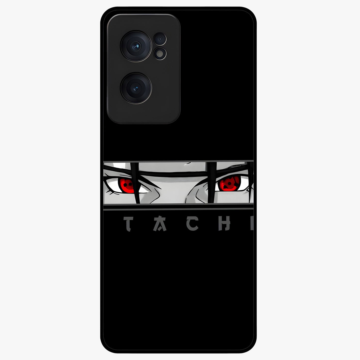 Scarlet Gaze Dominance Glass Case for 1+Nord Ce 2  dramatic front view featuring intense red themed artwork