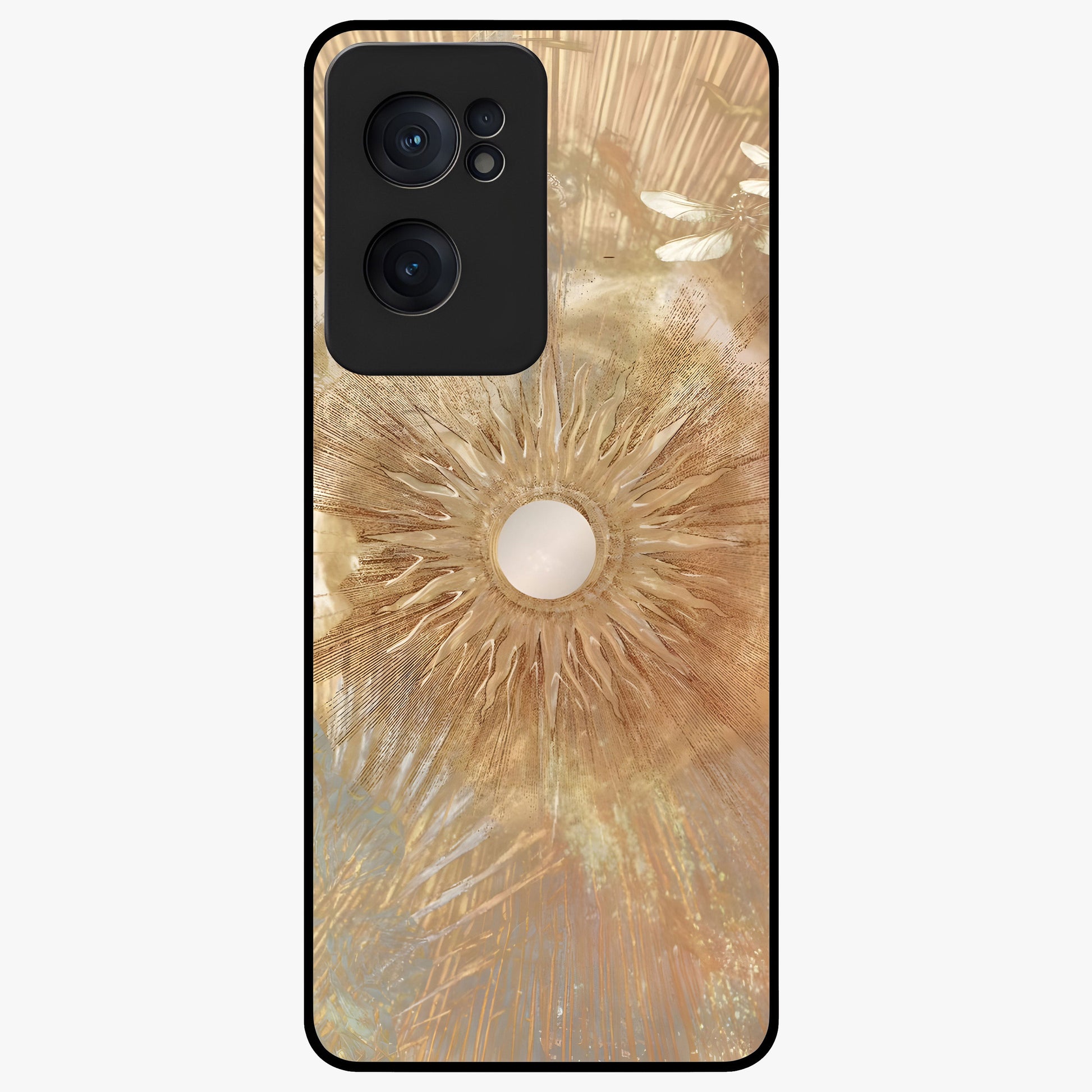 Silken Whirl Glass Case for 1+Nord CE 2  elegant front view featuring smooth abstract swirl artwork