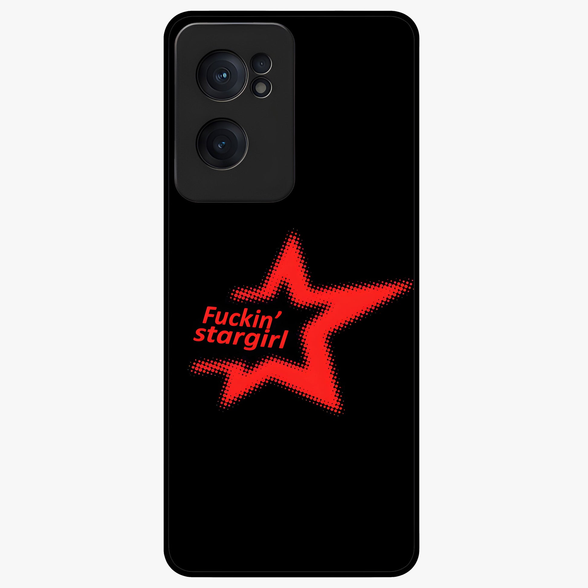 Starboy and Stargirl Energy Glass Case for 1+Nord Ce 2  artistic front view featuring celestial couple inspired artwork