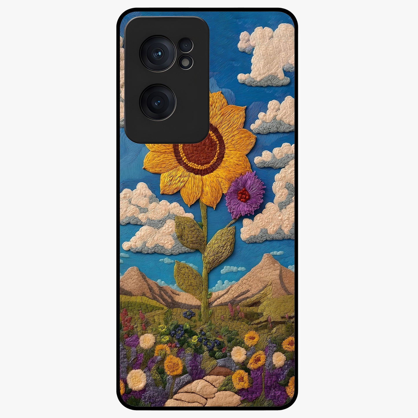 Sun Kissed Valley Glass Case for 1+Nord CE 2  scenic front view featuring glowing valley landscape artwork