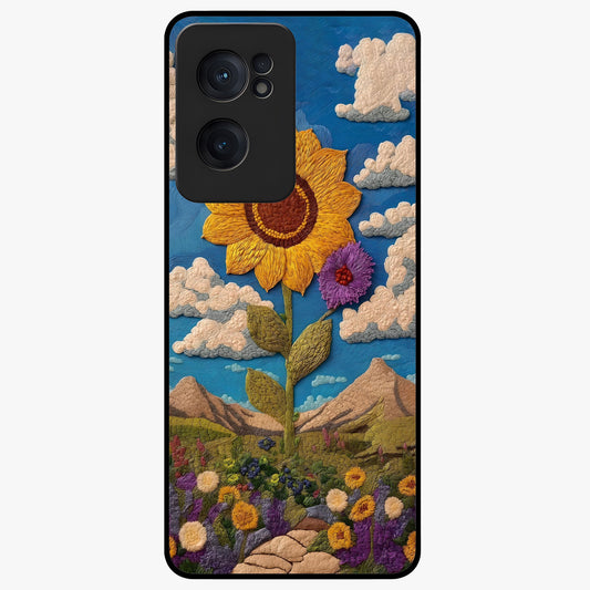 Sun Kissed Valley Glass Case for 1+Nord Ce 2  scenic front view featuring glowing valley landscape artwork