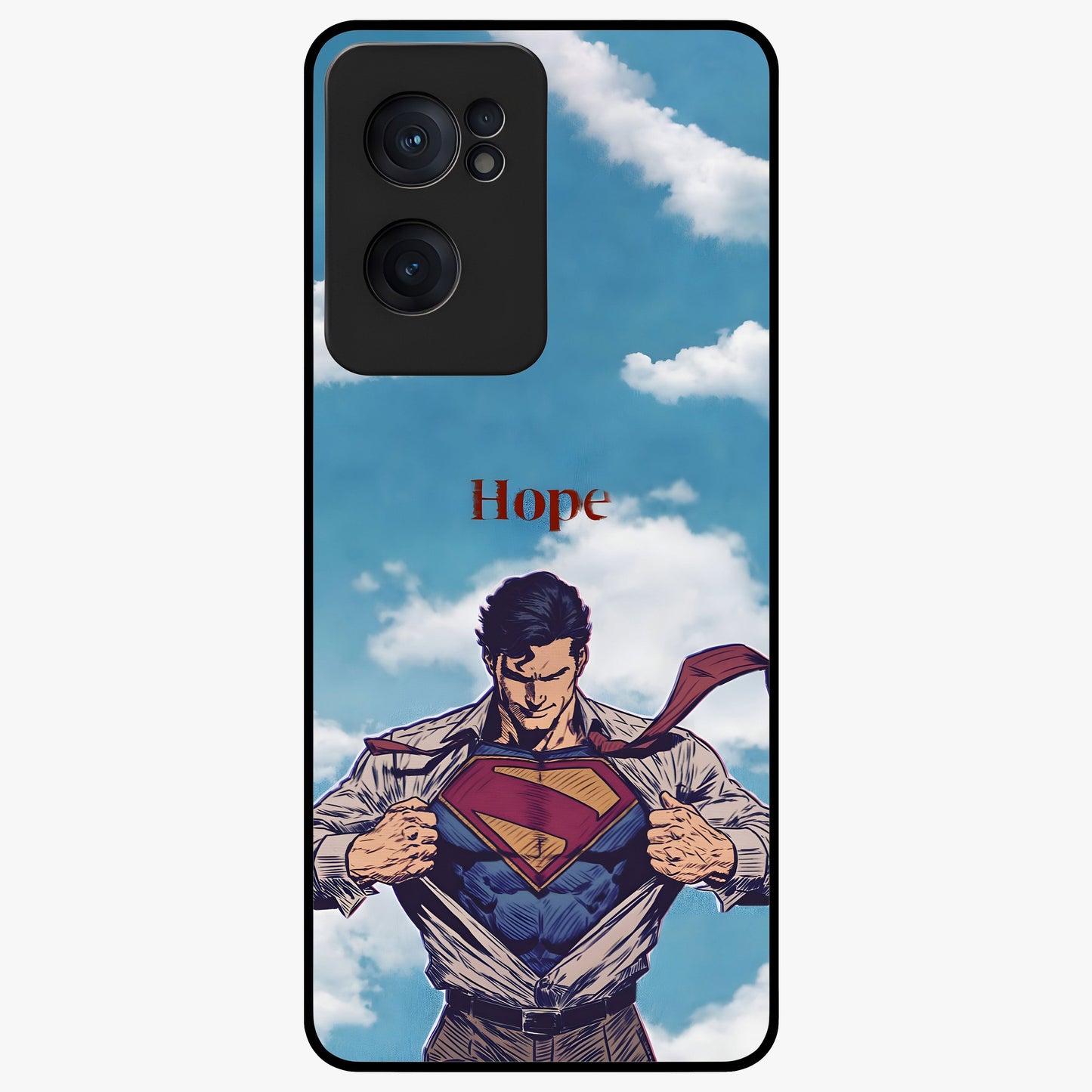 Symbol of Hope Glass Case for 1+Nord Ce 2  meaningful front view featuring inspirational symbolic artwork