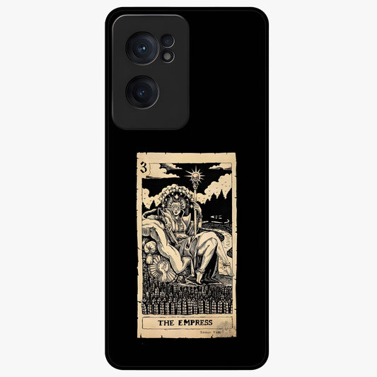 The Empress Glass Case for 1+Nord Ce 2  regal front view featuring royal inspired artistic artwork