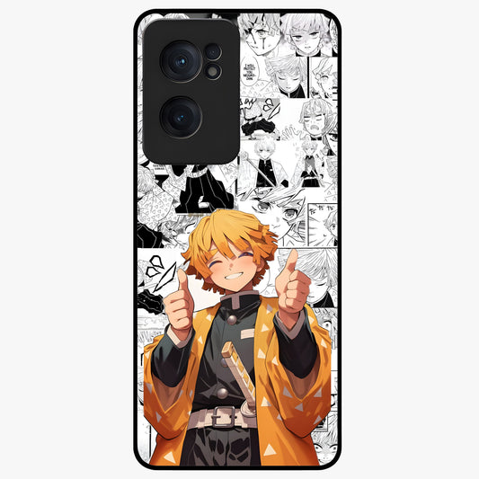 Thunder Smile Hero Glass Case for 1+Nord Ce 2  bold front view featuring powerful hero inspired artwork with electric tones