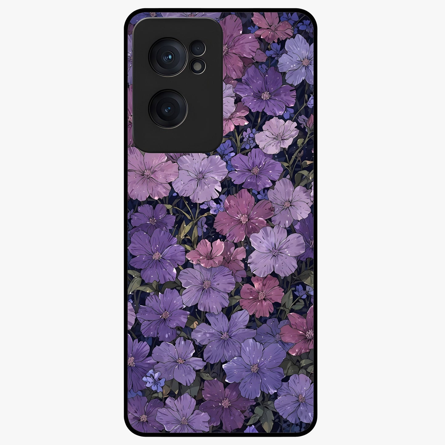 Velvet Bloom Tapestry Glass Case for 1+Nord Ce 2  elegant front view featuring rich floral tapestry artwork