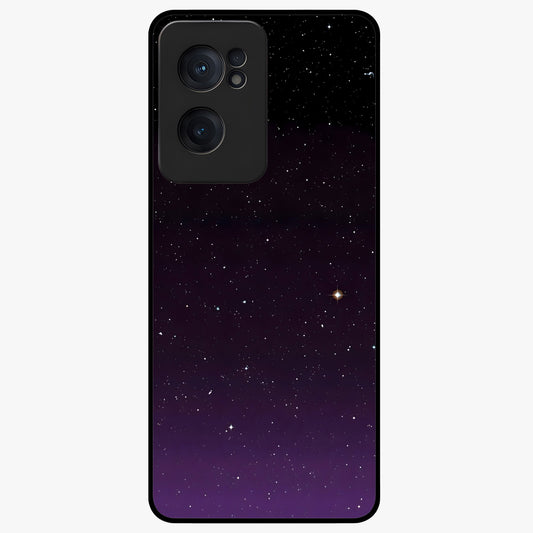 Violet and Black Shade Glass Case for 1+Nord Ce 2  striking front view featuring deep violet and black gradient artwork