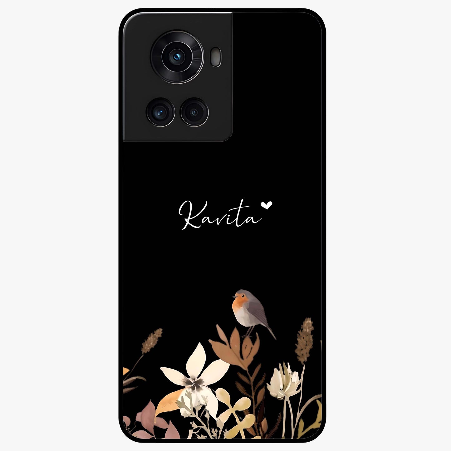 Quiet Garden Tune Custom Name Glass Case for OnePlus 10R |1+10R