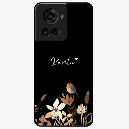 Quiet Garden Tune Custom Name Glass Case for OnePlus 10R |1+10R
