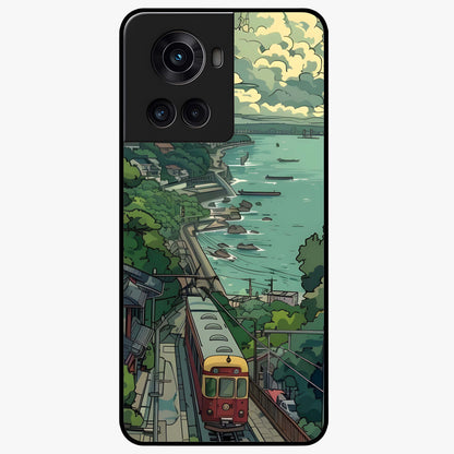 Seaside Train Ride Glass Case for OnePlus 10R |1+10R