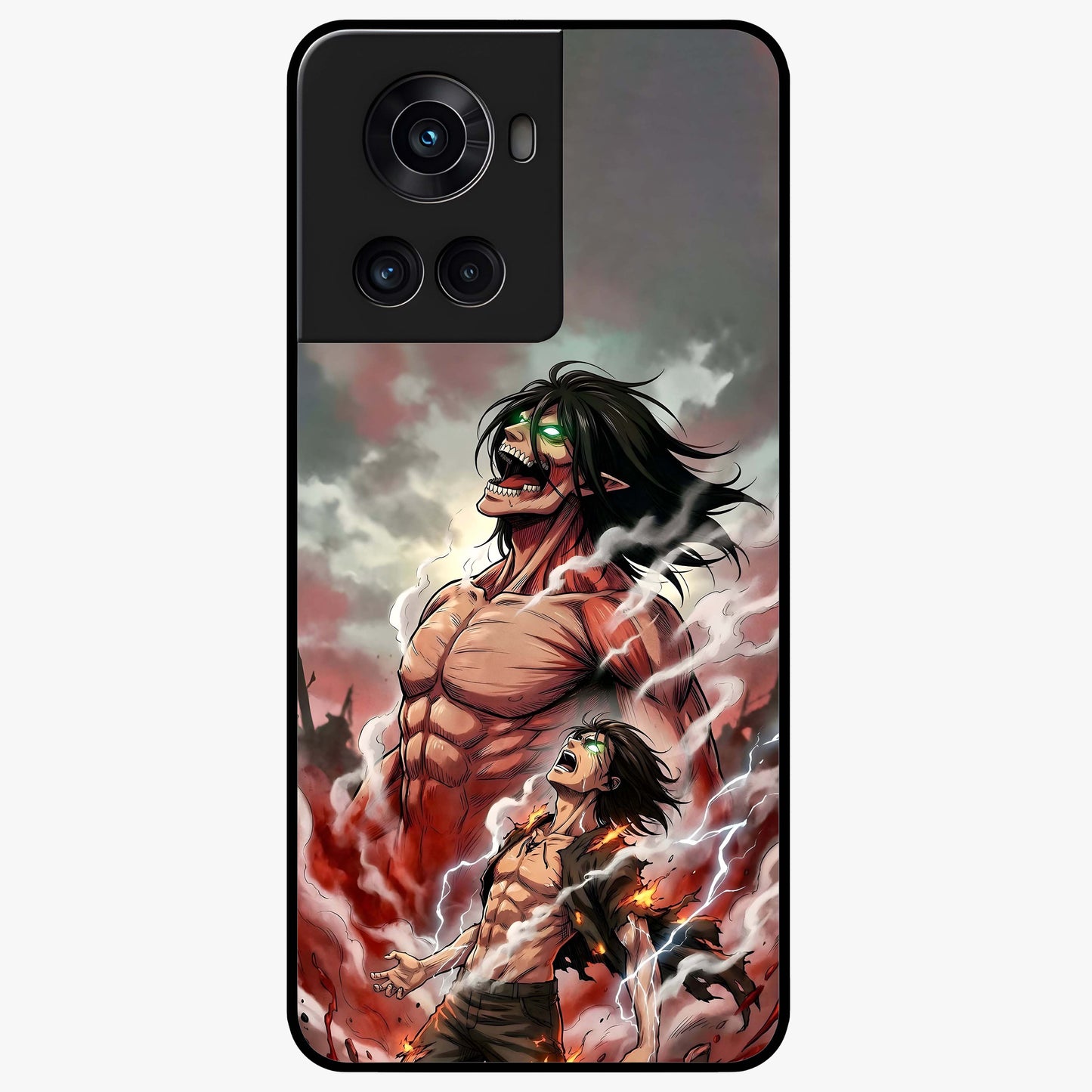 Titan Awakening Fury Glass Case for OnePlus 10R |1+10R