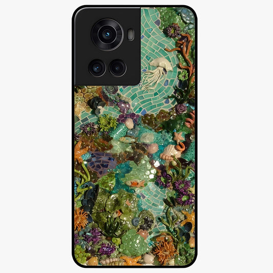 Underwater Mosaic Art Glass Case for OnePlus 10R |1+10R