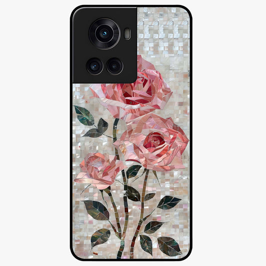 Blush Mosaic Bloom Glass Case for OnePlus 10R |1+10R